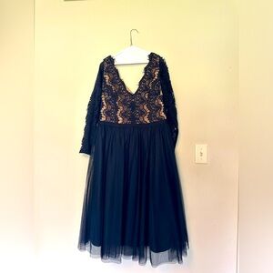 Navy formal gown. Size 16